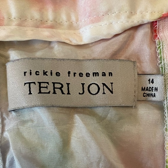 Teri Jon by Rickie Freeman Gorgeous Maxi Floral Silk Skirt Sz Medium. - Picture 5 of 8